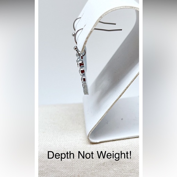 Crystal Crown Earrings or Set With Necklace, Princess Party, Stainless Steel NWT - Picture 6 of 7